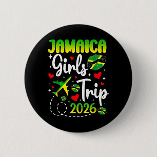 Badge Rond 5 Cm Voyage de filles de Jamaïque pour femmes 2026 Vaca