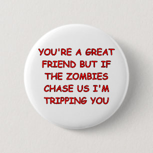 Badge Rond 5 Cm Voyage de zombi