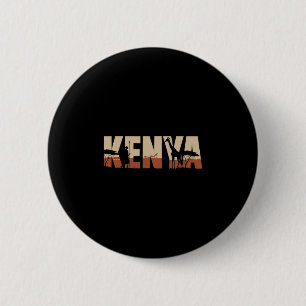 Badge Rond 5 Cm Voyage en Afrique pour des vacances fauniques au K