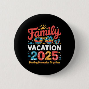 Badge Rond 5 Cm Voyage en croisière correspondant pour les vacance