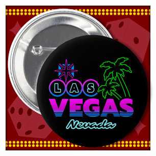 Badge Rond 5 Cm Voyage en famille Souvenir Las Vegas Vacances