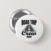 Badge Rond 5 Cm Voyage en voiture équipage Week-end Voyage en rout (Devant & derrière)