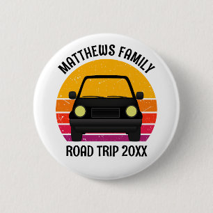 Badge Rond 5 Cm Voyage sur la route des vacances de printemps Couc