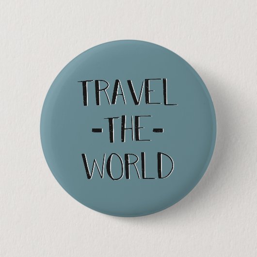 Badge Rond 5 Cm Voyagent le bouton du monde (Devant)