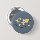Badge Rond 5 Cm Voyons l'illustration du monde (Devant & derrière)
