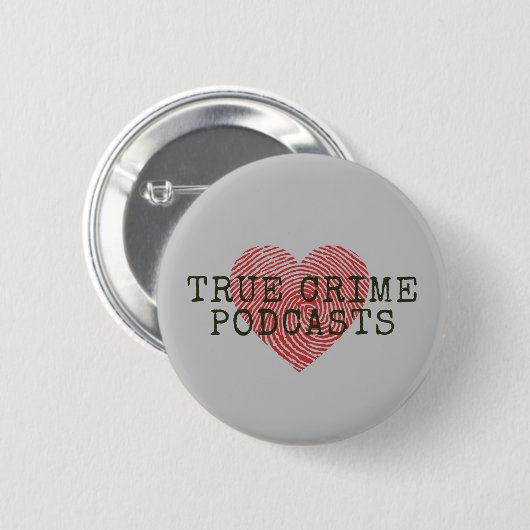 Badge Rond 5 Cm Vrai crime Podcast Lover (Devant & derrière)