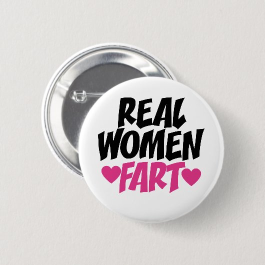 Badge Rond 5 Cm Vrai Femmes Fart (Devant & derrière)
