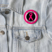 BADGE ROND 5 CM VRAI ROSE DE VÊTEMENTS POUR HOMMES (En situation)