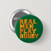 Badge Rond 5 Cm Vrai rugby de jeu d'hommes (Devant & derrière)