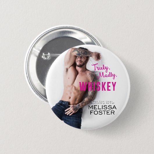 Badge Rond 5 Cm Vraiment, Madly, Whiskey Button (Devant & derrière)