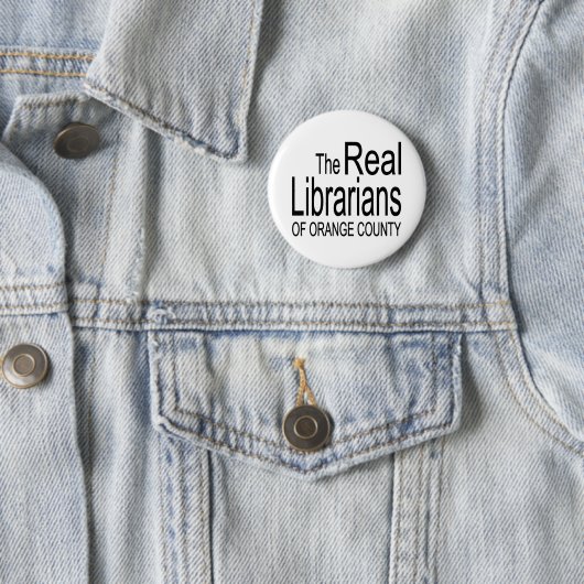 Badge Rond 5 Cm Vrais bibliothécaires (En situation)