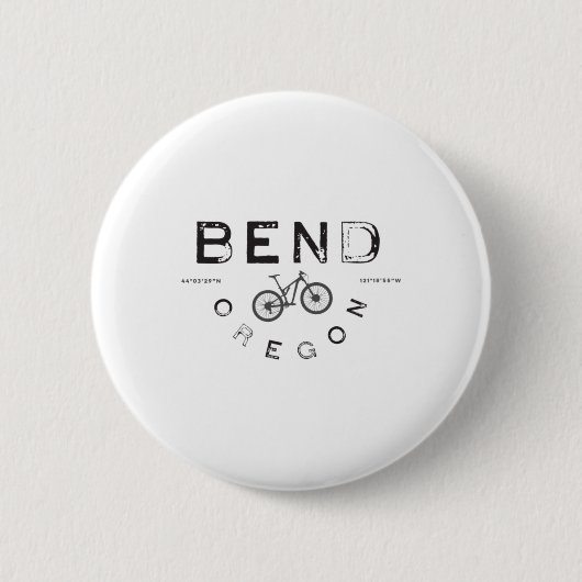 Badge Rond 5 Cm VTT à Bend Oregon (Devant)