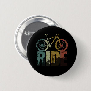 Badge Rond 5 Cm VTT cycliste