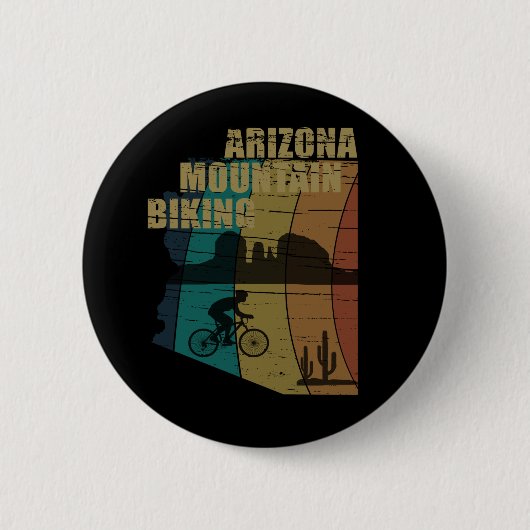 Badge Rond 5 Cm VTT de l'Arizona (Devant)