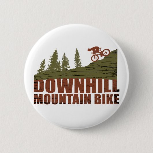 Badge Rond 5 Cm VTT Downhill (Devant)