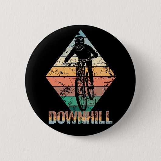 Badge Rond 5 Cm VTT Downhill (Devant)