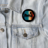 Badge Rond 5 Cm VTT Downhill Vélo de Montagne (En situation)