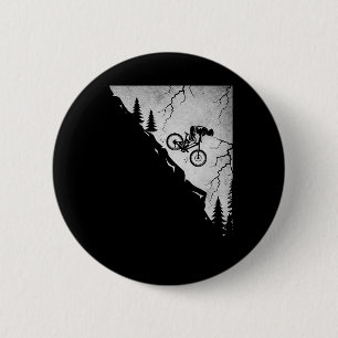 Badge Rond 5 Cm VTT extrême descente orage Mtb 