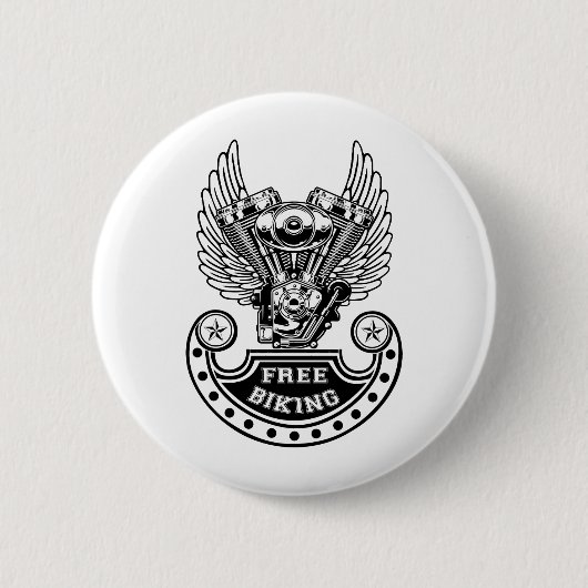 Badge Rond 5 Cm VTT gratuit (Devant)