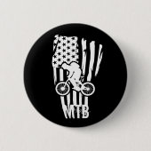Badge Rond 5 Cm vtt nous drapeau américain (Devant)
