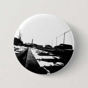 Badge Rond 5 Cm Vue Au Sol Des Pistes Routières