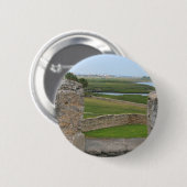 Badge Rond 5 Cm Vue de St Augustine de château (Devant & derrière)