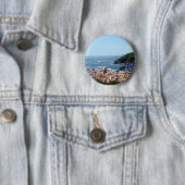 Badge Rond 5 Cm vue de St Tropez (En situation)