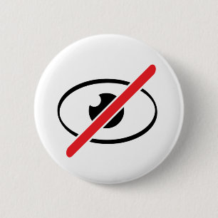 Badge Rond 5 Cm Vue médiocre. Désactiver l'oeil. couper l'oignon, 
