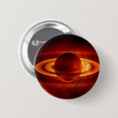 Badge Rond 5 Cm Vue unique de Saturn (Devant & derrière)