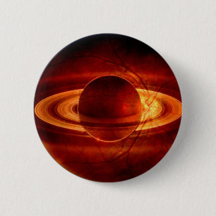 Badge Rond 5 Cm Vue unique de Saturn