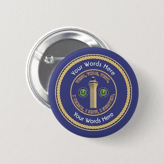 Badge Rond 5 Cm VVV Universal Shield de la FAA (Devant & derrière)