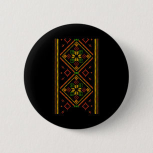 Badge Rond 5 Cm Vyshyvanka Broderie Ukrainienne Brodé Pro Ukr