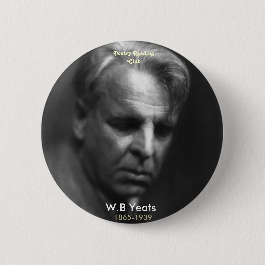 Badge Rond 5 Cm W.B. Yeats (Devant)