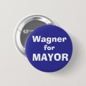 Badge Rond 5 Cm Wagner, pour, MAIRE (Devant & derrière)