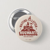 Badge Rond 5 Cm Waiting for my Letter to HOGWARTS™ (Devant & derrière)