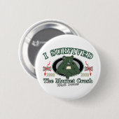 Badge Rond 5 Cm Wall Street/I Survived the Market Crash (Devant & derrière)