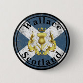 Badge Rond 5 Cm Wallace Crowned Thistle (Devant)