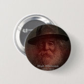 Badge Rond 5 Cm Walt Whitman (Devant & derrière)