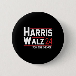 Badge Rond 5 Cm Walz 2024 Président American Kamala Harris Waltz