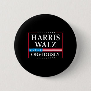 Badge Rond 5 Cm Walz Président Kamala Harris Waltz Elect