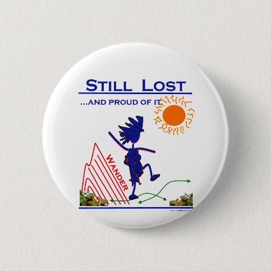 Badge Rond 5 Cm Wander Sill Perdu... Et Fière De Ça ! (Devant)