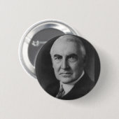 Badge Rond 5 Cm Warren G. Harding 29e Président (Devant & derrière)