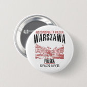 Badge Rond 5 Cm Warszawa (Devant & derrière)