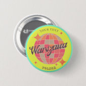 Badge Rond 5 Cm Warszawa Varsovie polska Pologne décoration (Devant & derrière)