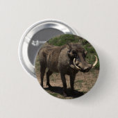 Badge Rond 5 Cm Warthog impressionnant (Devant & derrière)