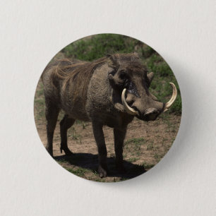 Badge Rond 5 Cm Warthog impressionnant