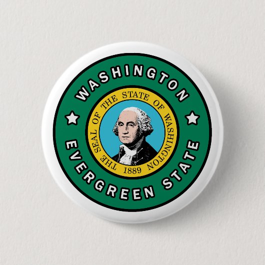 Badge Rond 5 Cm Washington (Devant)