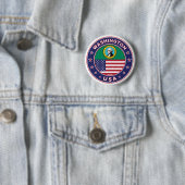 Badge Rond 5 Cm Washington (En situation)