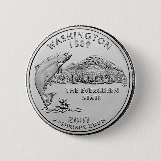 Badge Rond 5 Cm Washington (Devant)
