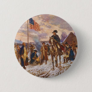 Badge Rond 5 Cm Washington à Valley Forge par Edward P. Moran